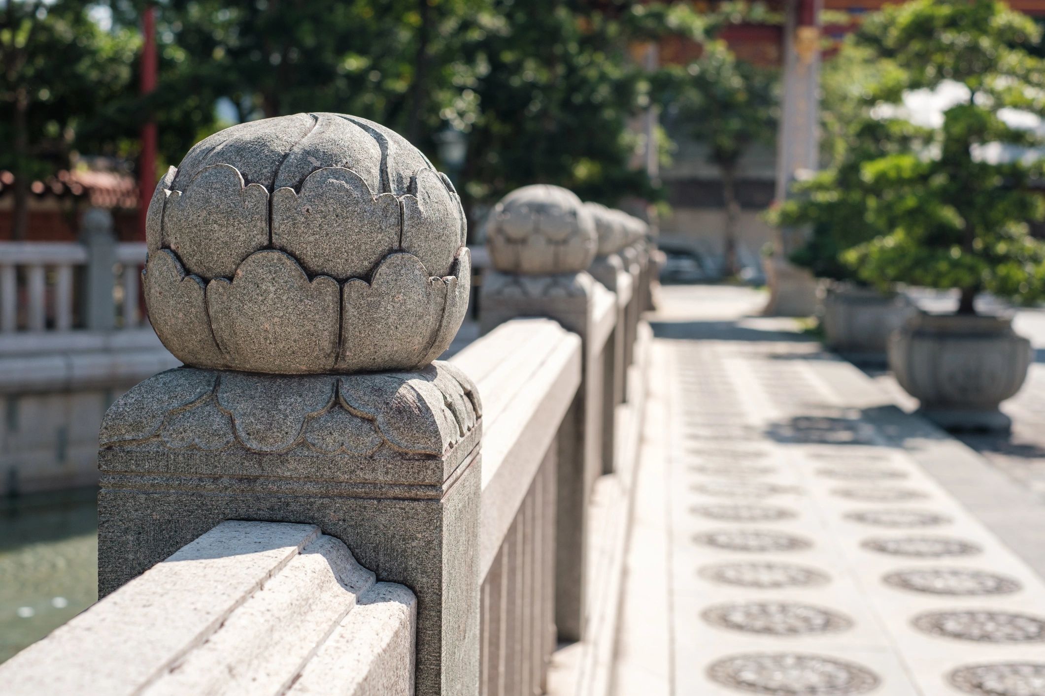 Stone architectural detail carving